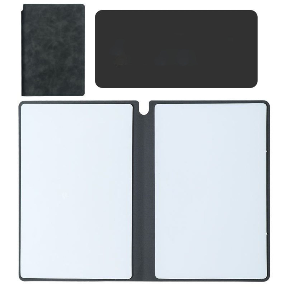Folding Dry Erase Notebook, Double-Sided Reusable Whiteboard Pages with Marker - Image 2