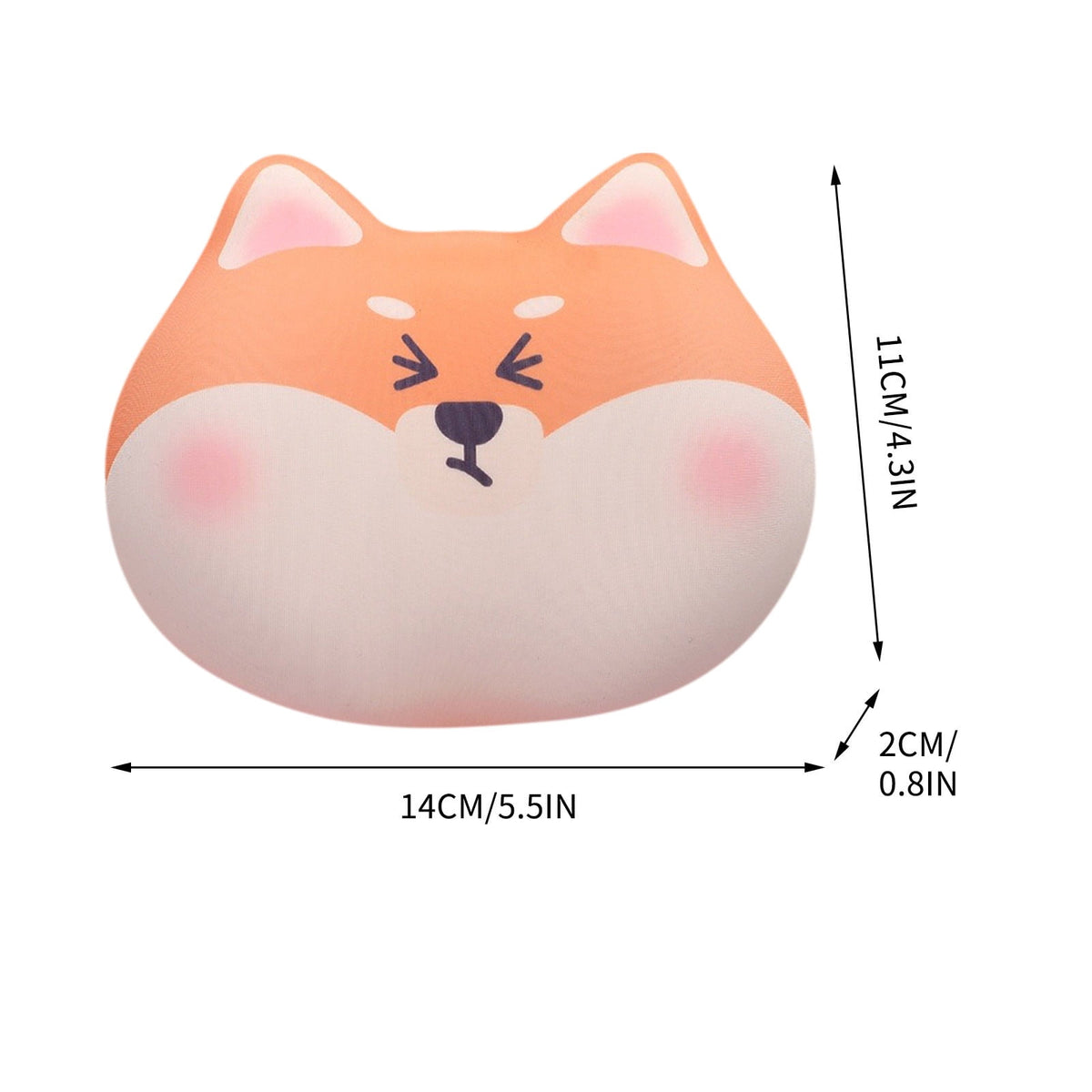 Silicone Wrist Rest with Foam Core, Dog Shaped Support for Mouse or Keyboard - Image 3