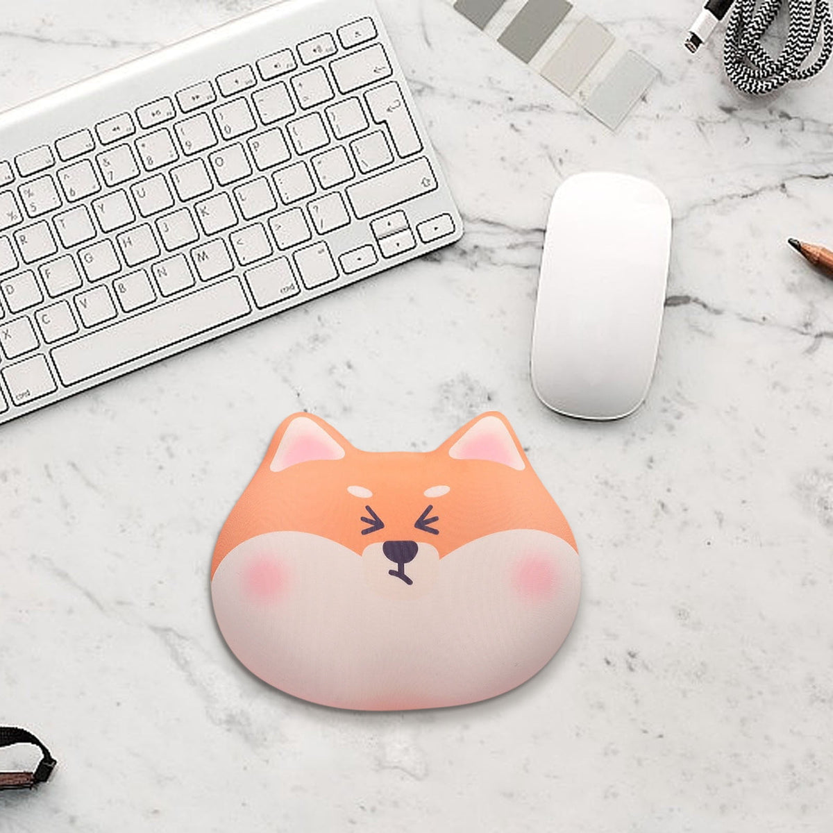 Silicone Wrist Rest with Foam Core, Dog Shaped Support for Mouse or Keyboard - Image 6