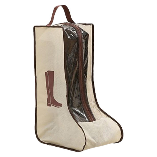 Tall Boot Storage Bags in Khaki, 11 x 7.8 x 18.9 Inch Zip Shoe Covers