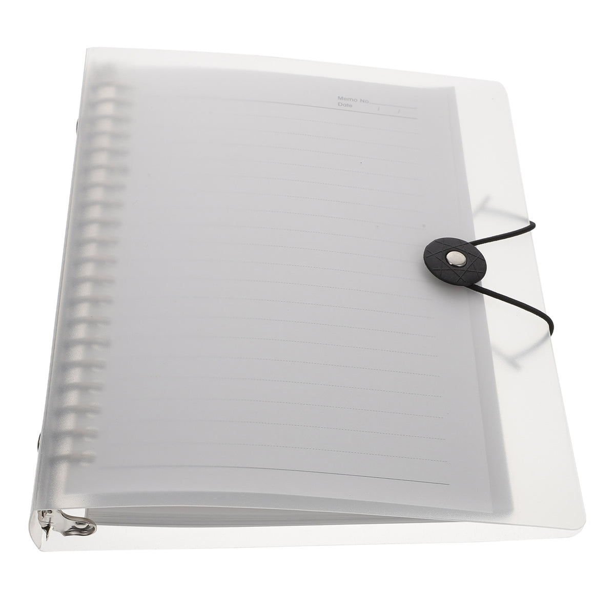 Refillable Loose-Leaf Notebook, 9.1 x 7.1 Inch Binder with Steel Disc Rings