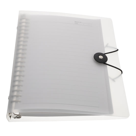Refillable Loose-Leaf Notebook, 9.1 x 7.1 Inch Binder with Steel Disc Rings