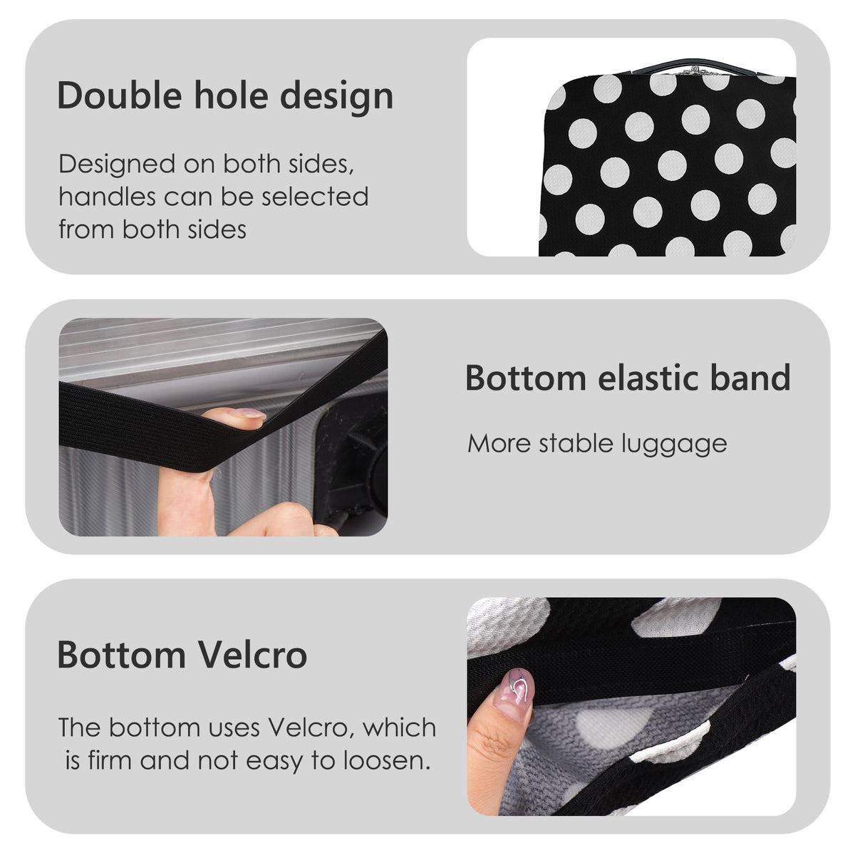 Elastic Luggage Cover for 26 to 28 Inch Cases, Washable Polyester Protector - Image 5
