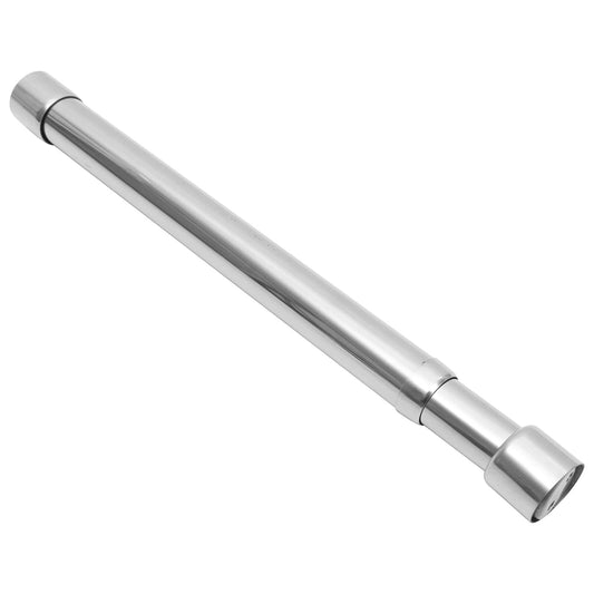 Adjustable Closet Rod in Stainless Steel, Extends 12 to 20.5 Inches