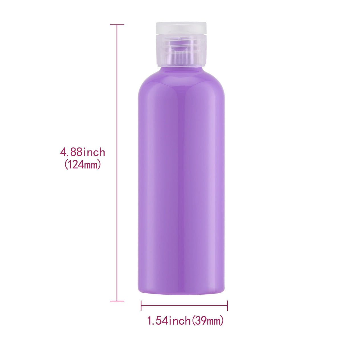 Travel Bottles with Flip Caps, Five 3.4 Ounce Refillable Containers - Image 4