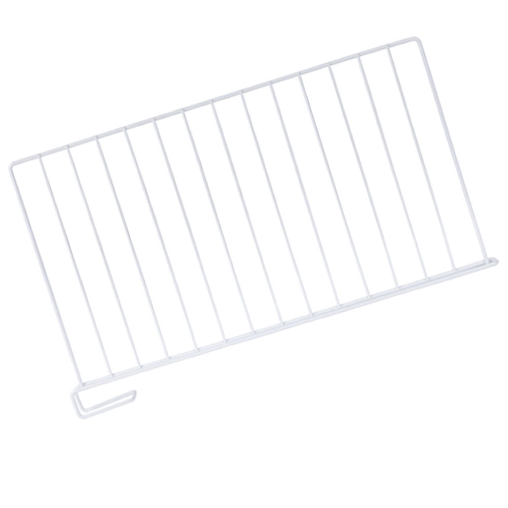 White Iron Shelf Divider, 19.85 Inch Vertical Separator for Wardrobe Shelves
