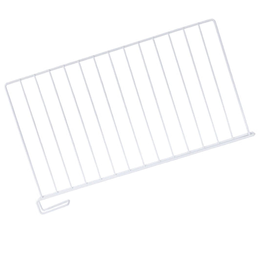 White Iron Shelf Divider, 19.85 Inch Vertical Separator for Wardrobe Shelves