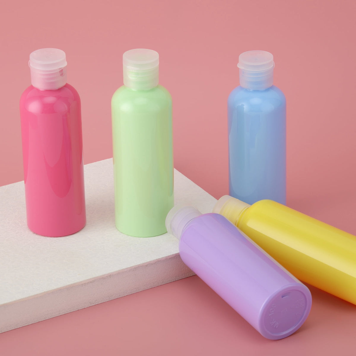 Travel Bottles with Flip Caps, Five 3.4 Ounce Refillable Containers - Image 2