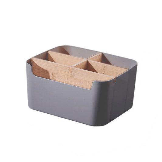 Five Compartment Desk Caddy, Detachable Organizer for Remotes and Stationery