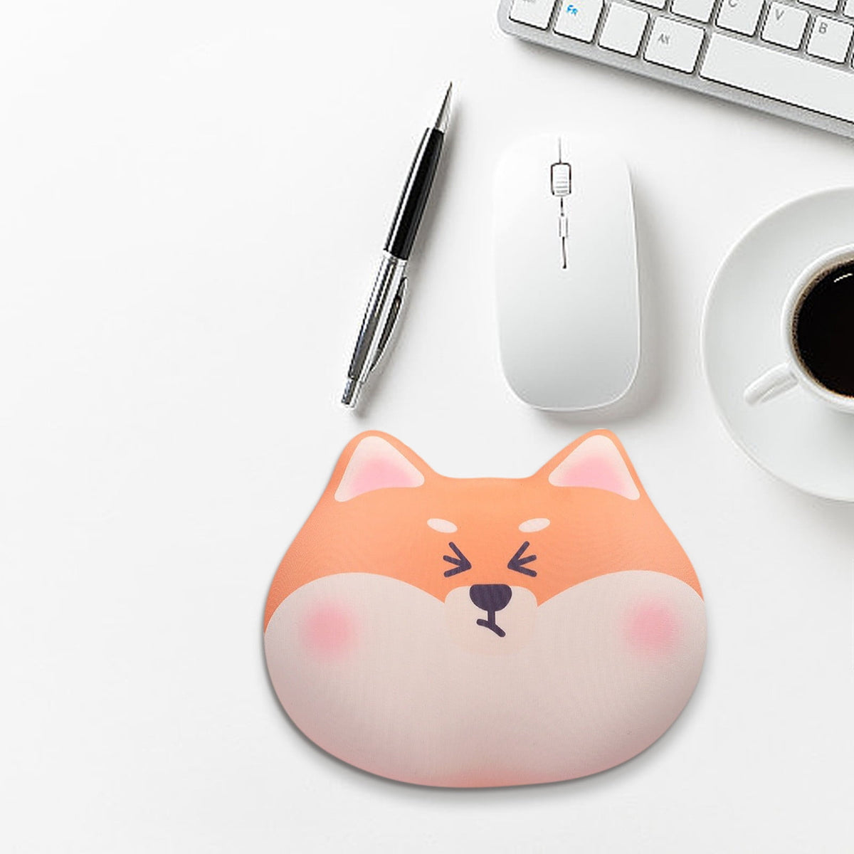 Silicone Wrist Rest with Foam Core, Dog Shaped Support for Mouse or Keyboard - Image 4