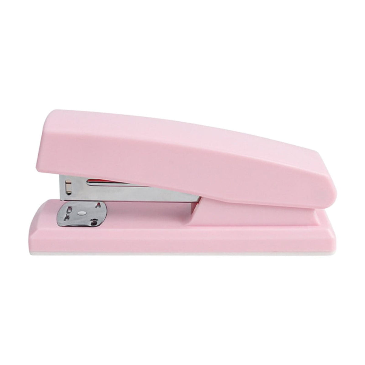Mini Desk Stapler in Pink, Takes 24/6 and 26/6 Refills, Binds About 20 Sheets