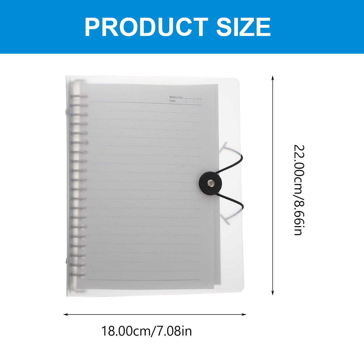 Refillable Loose-Leaf Notebook, 9.1 x 7.1 Inch Binder with Steel Disc Rings - Image 3