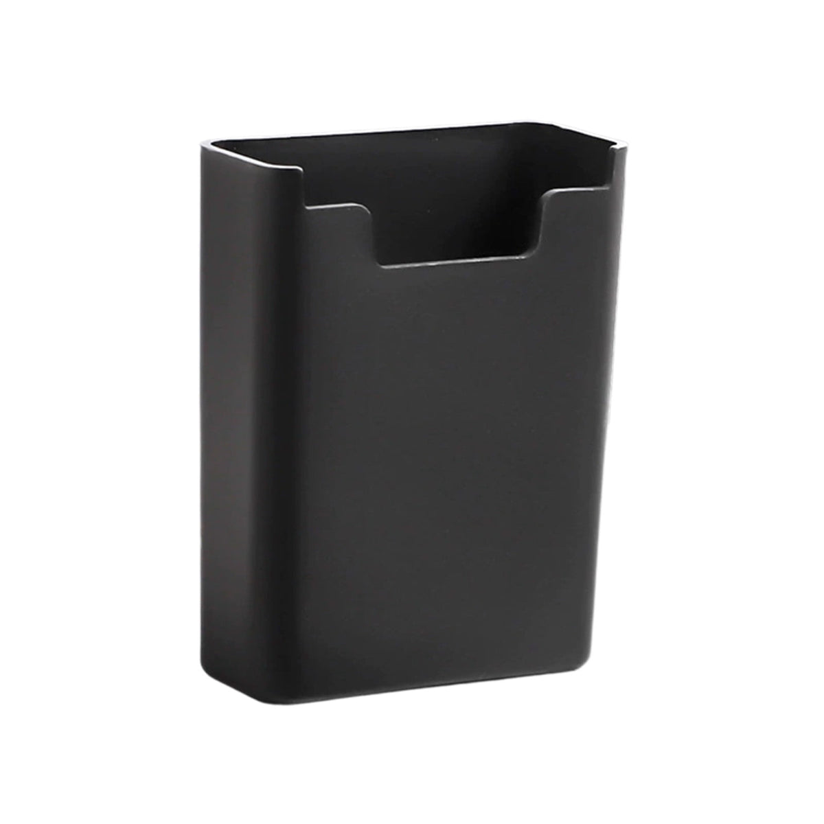 Magnetic Pen Caddy for Whiteboards, Black Plastic Marker Cup with Full-Back Magnet