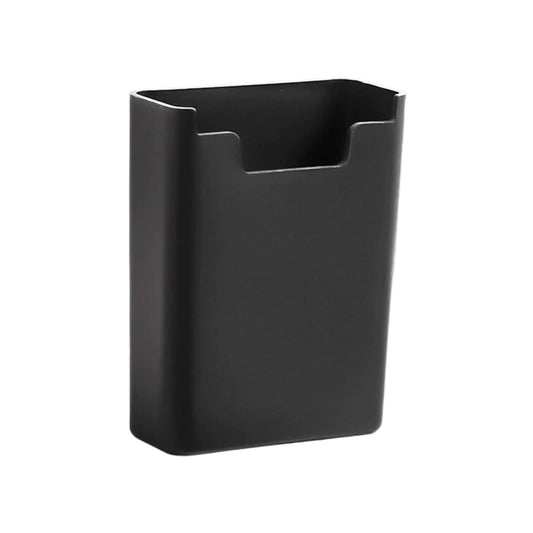Magnetic Pen Caddy for Whiteboards, Black Plastic Marker Cup with Full-Back Magnet