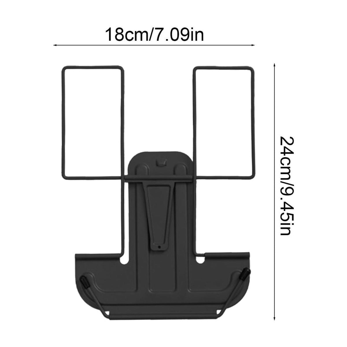 Adjustable Metal Book Stand, 7 x 9.5 Inch Reading Rest with Page Clips - Image 3