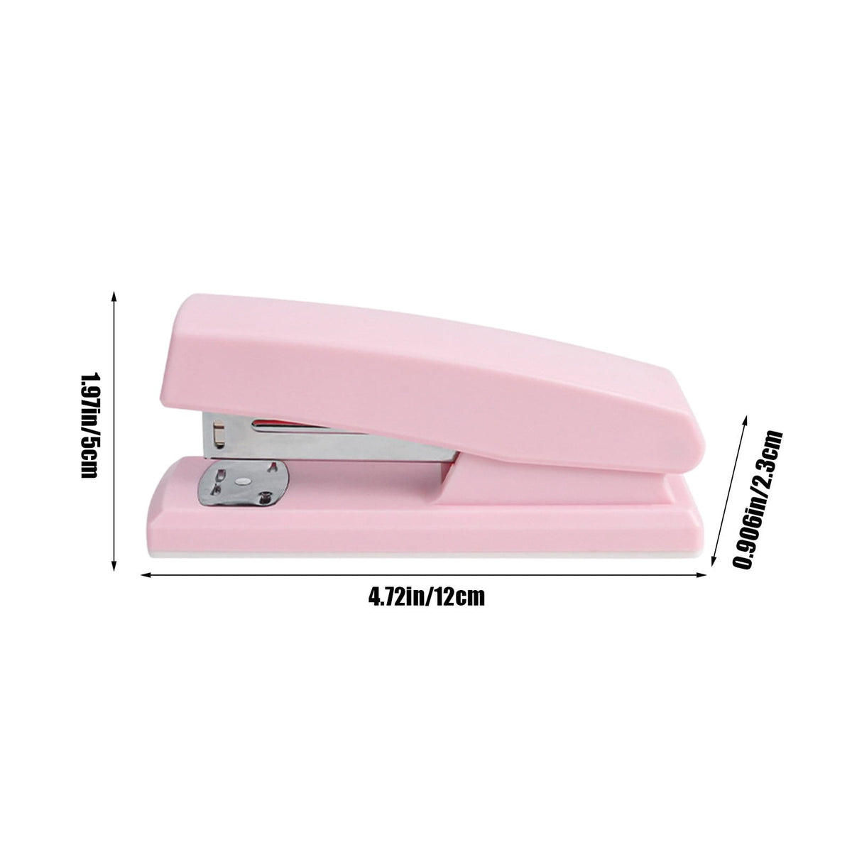 Mini Desk Stapler in Pink, Takes 24/6 and 26/6 Refills, Binds About 20 Sheets - Image 3