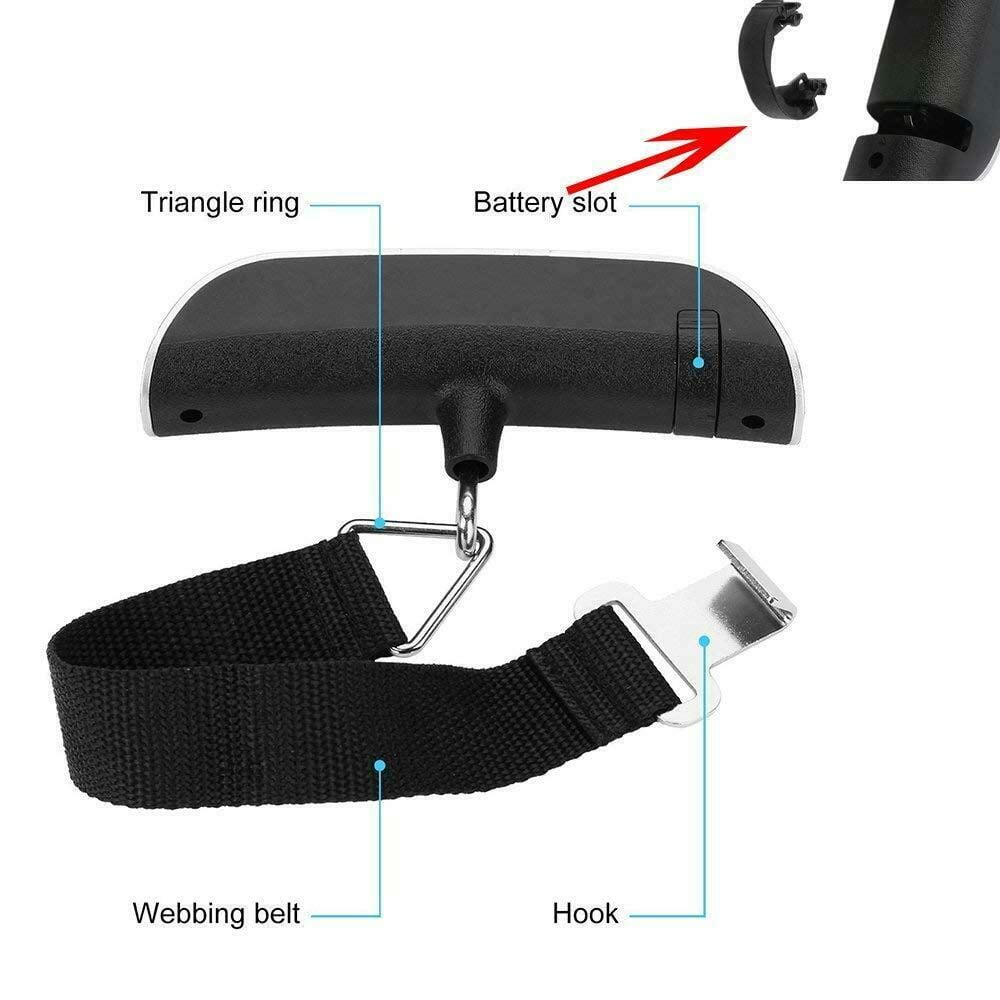 Handheld Luggage Scale, Digital Hanging Weigher up to 110 Pounds - Image 2