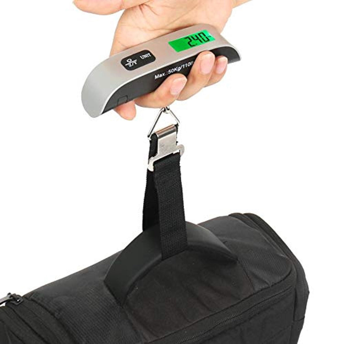 Handheld Luggage Scale, Digital Hanging Weigher up to 110 Pounds - Image 6