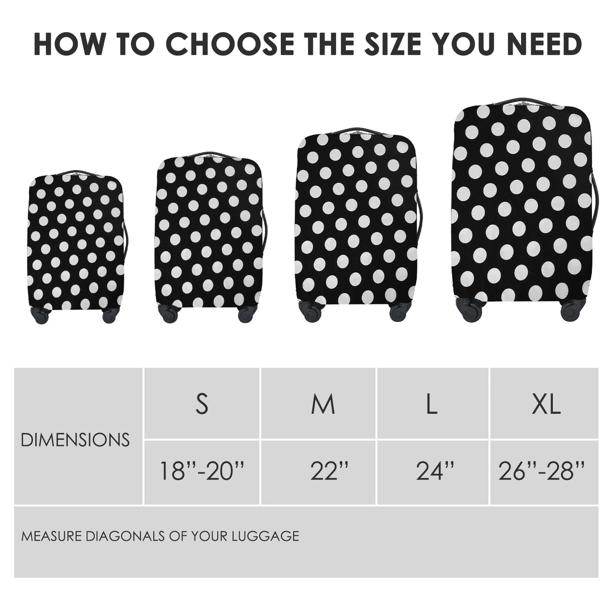 Elastic Luggage Cover for 26 to 28 Inch Cases, Washable Polyester Protector - Image 2