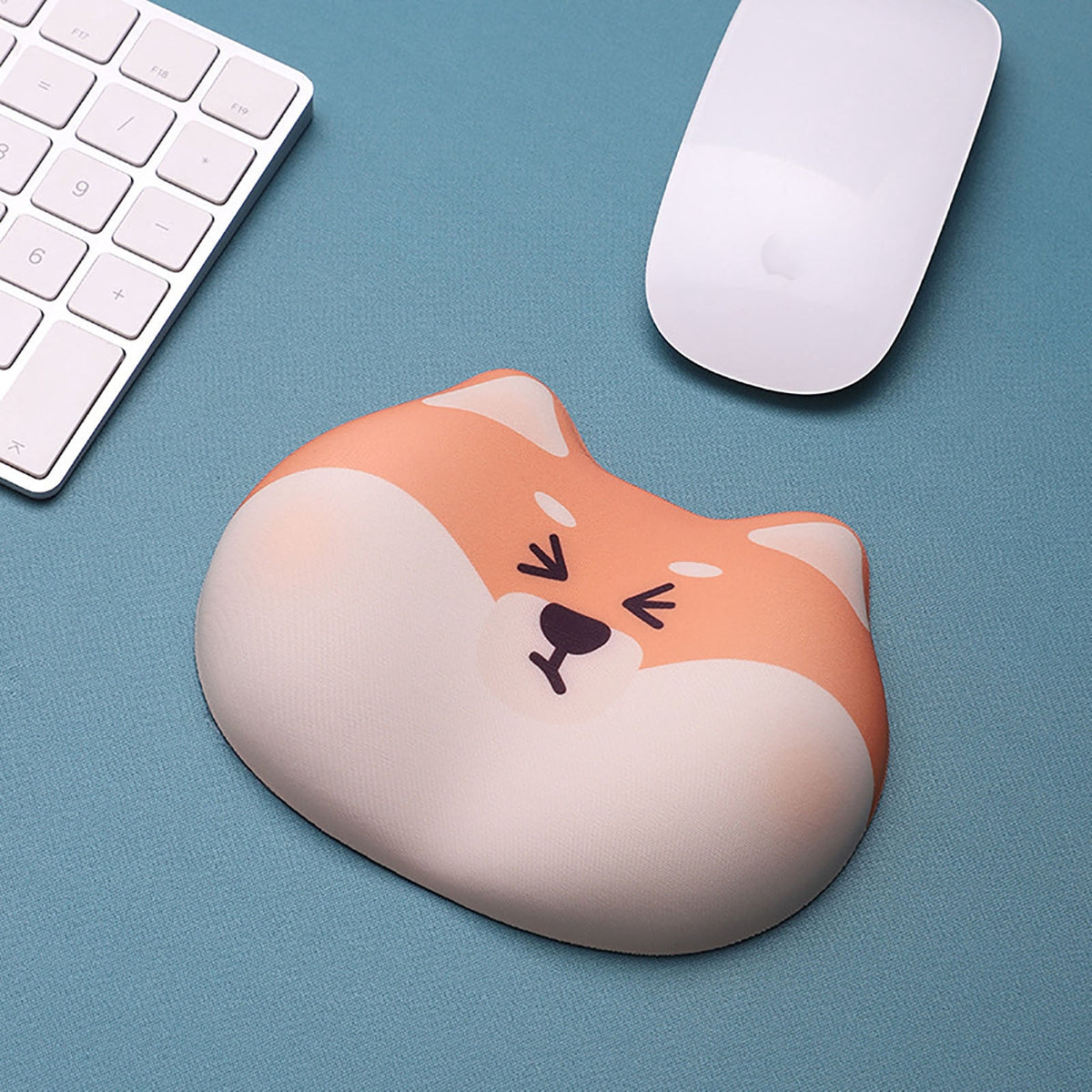 Silicone Wrist Rest with Foam Core, Dog Shaped Support for Mouse or Keyboard - Image 5